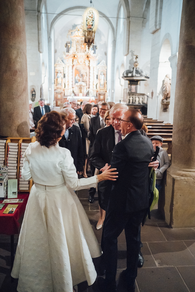 Brautpaar Klosterkirche Schloss Gehrden Rubinhochzeit Gratulation des Brautpaares