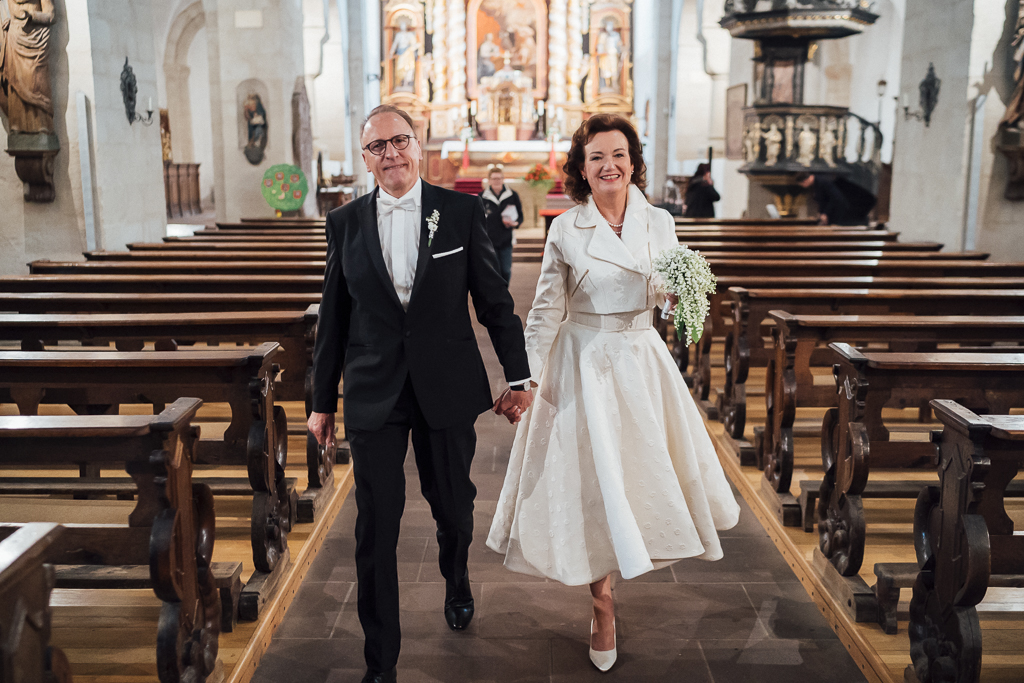 Brautpaar Klosterkirche Schloss Gehrden Rubinhochzeit Auszug Brautpaar